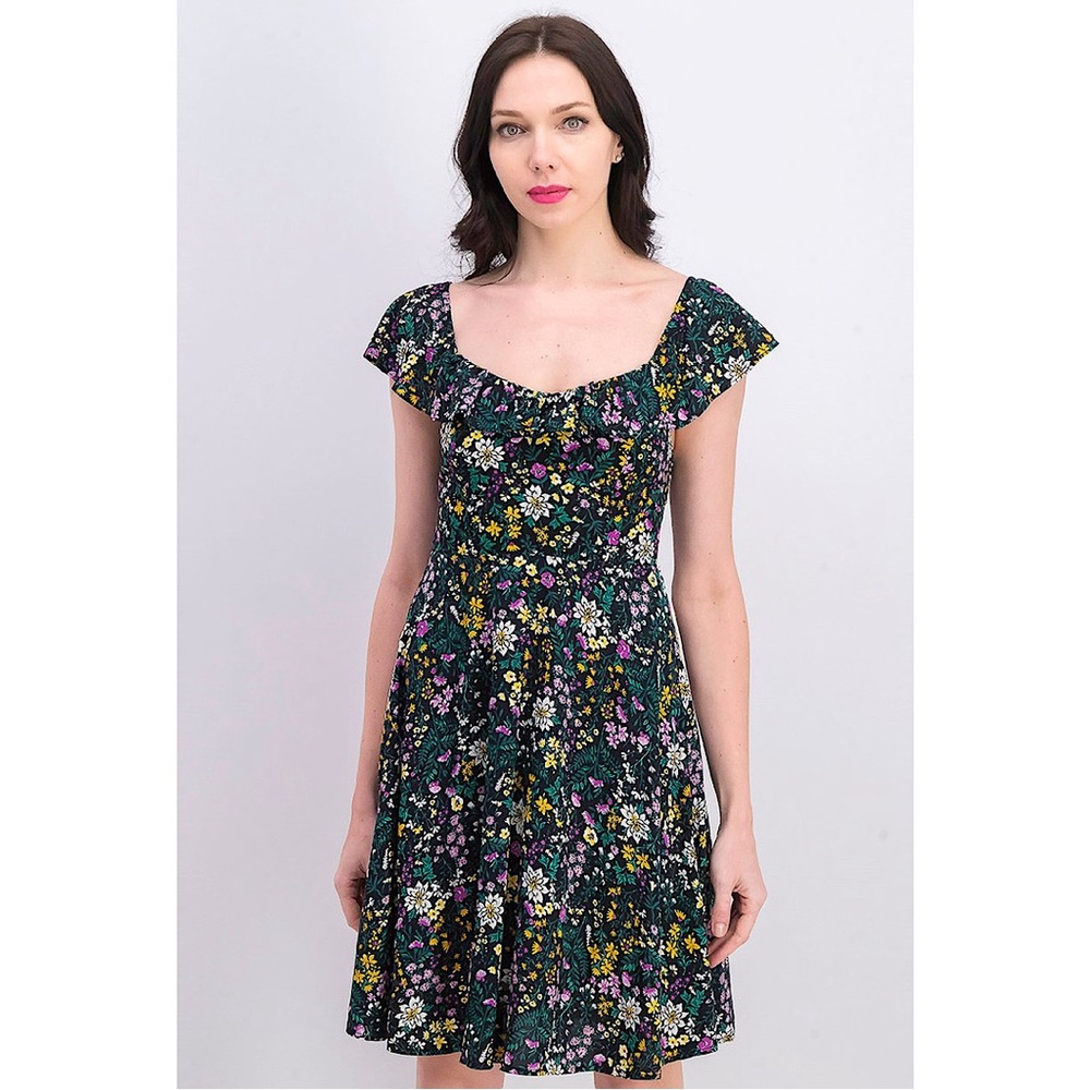 NWT Old Navy Women Floral Print Cotton Woven Dress